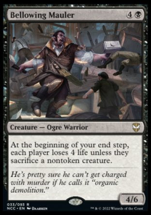 (033) Magic The Gathering Commander: Streets of New Capenna Single: Bellowing Mauler  Rare