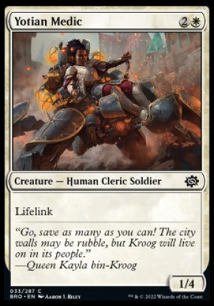 (033) Magic The Gathering The Brothers' War Single: Yotian Medic Holo Common