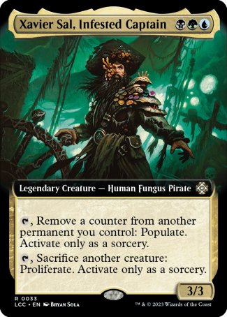 (033) Magic The Gathering Commander: The Lost Caverns of Ixalan: Extras Single: Xavier Sal, Infested Captain Holo Rare