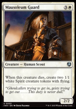 (033) Magic The Gathering Innistrad Remastered Single: Mausoleum Guard  Uncommon