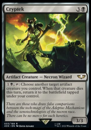 (033) Magic The Gathering Universes Beyond: Warhammer 40000 Single: Cryptek  Rare