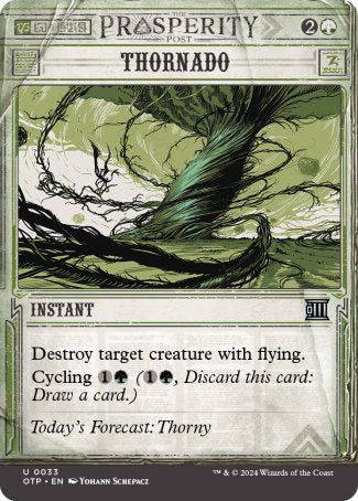 (033) Magic The Gathering Breaking News Single: Thornado  Uncommon