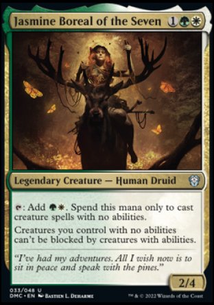 (033) Magic The Gathering Commander: Dominaria United Single: Jasmine Boreal of the Seven Holo Uncommon