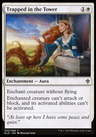 (033/269) Magic The Gathering Throne of Eldraine Single: Trapped in the Tower  Common