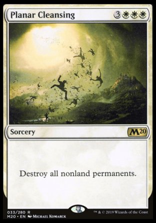 (033/280) Magic The Gathering Core 2020 Single: Planar Cleansing  Rare