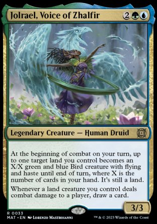 (033) Magic The Gathering March of the Machine: The Aftermath Single: Jolrael, Voice of Zhalfir  Rare