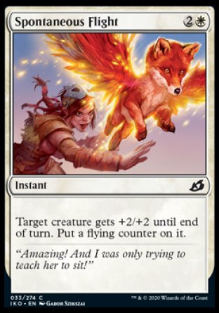 (033/274) Magic The Gathering Ikoria: Lair of Behemoths Single: Spontaneous Flight Holo Common