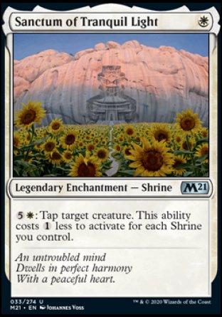 (033) Magic The Gathering Core 2021 Single: Sanctum of Tranquil Light Holo Uncommon
