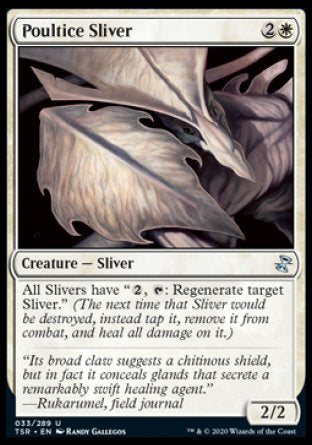 (033/289) Magic The Gathering Time Spiral Remastered Single: Poultice Sliver  Uncommon