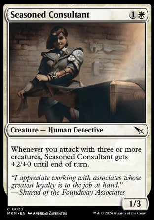 (033) Magic The Gathering Murders at Karlov Manor Single: Seasoned Consultant Holo Common