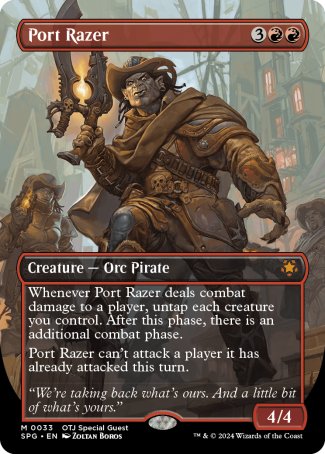 (033) Magic The Gathering Special Guests Single: Port Razer Holo Mythic