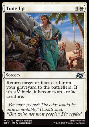 (033) Magic The Gathering Aetherdrift Single: Tune Up  Uncommon