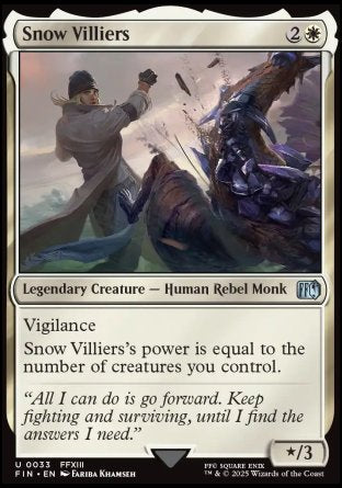 (033) Magic The Gathering Magic: The Gathering - FINAL FANTASY Single: Snow Villiers Holo Uncommon