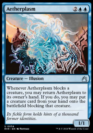 (034) Magic The Gathering Ravnica Remastered Single: Aetherplasm  Uncommon