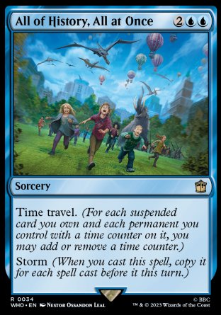 (034) Magic The Gathering Universes Beyond: Doctor Who Single: All of History, All at Once  Rare