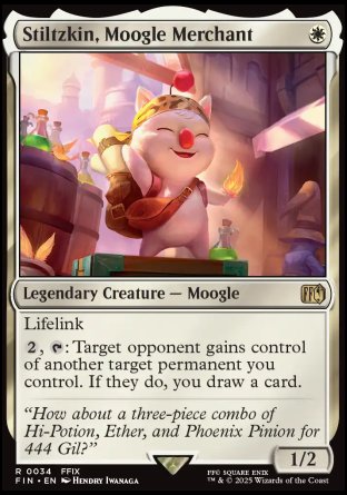 (034) Magic The Gathering Magic: The Gathering - FINAL FANTASY Single: Stiltzkin, Moogle Merchant  Rare