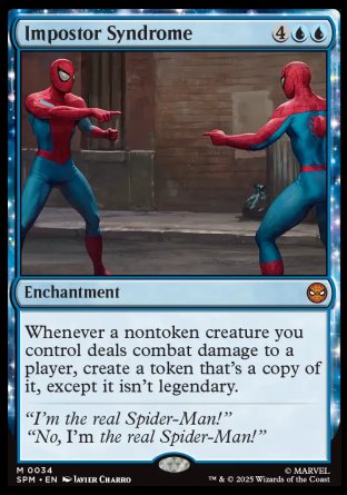 (034) Magic The Gathering Magic: The Gathering | Marvel's Spider-Man: Promos Single: Impostor Syndrome Holo Mythic