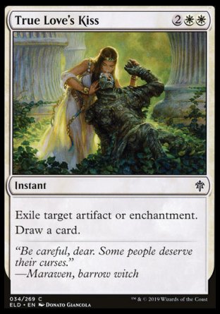 (034/269) Magic The Gathering Throne of Eldraine Single: True Love's Kiss  Common