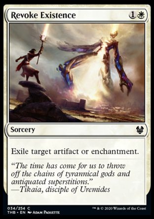 (034/254) Magic The Gathering Theros Beyond Death Single: Revoke Existence  Common
