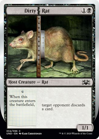 (034/096) Magic The Gathering Unsanctioned Single: Dirty Rat  Common