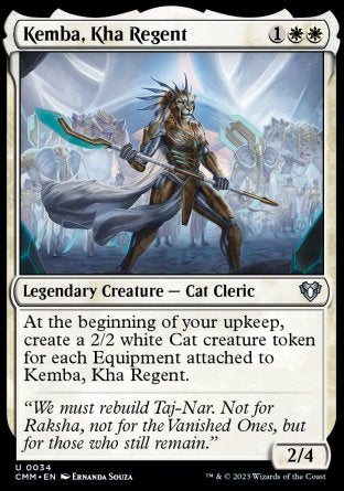 (034) Magic The Gathering Commander Masters Single: Kemba, Kha Regent  Uncommon