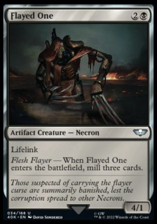 (034) Magic The Gathering Universes Beyond: Warhammer 40000 Single: Flayed One Holo Uncommon