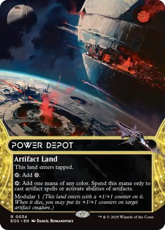 (034) Magic The Gathering Stellar Sights Single: Power Depot (V.1) Holo Rare