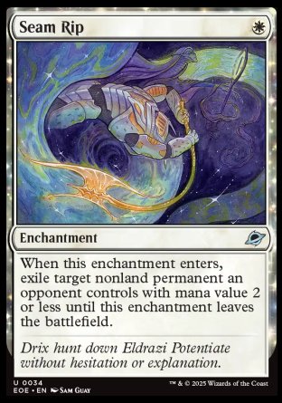 (034) Magic The Gathering Edge of Eternities Single: Seam Rip  Uncommon