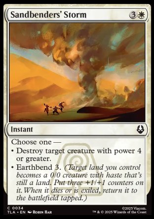 (034) Magic The Gathering Magic: The Gathering | Avatar: The Last Airbender Single: Sandbenders' Storm Holo Common