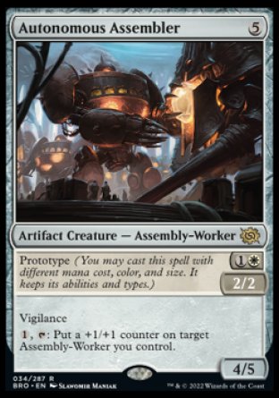(034) Magic The Gathering The Brothers' War Single: Autonomous Assembler Holo Rare
