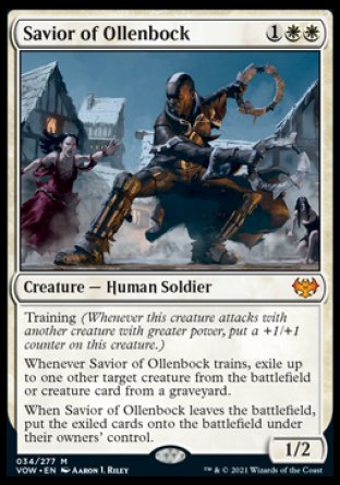 (034) Magic The Gathering Innistrad: Crimson Vow Single: Savior of Ollenbock Holo Mythic