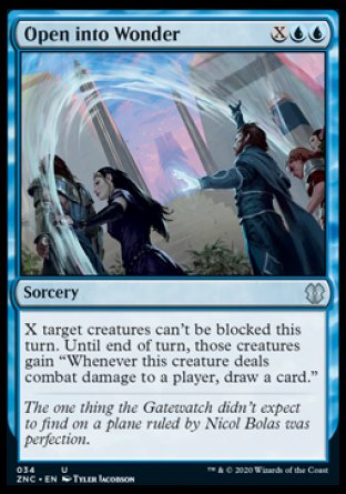 (034) Magic The Gathering Commander: Zendikar Rising Single: Open into Wonder  Uncommon