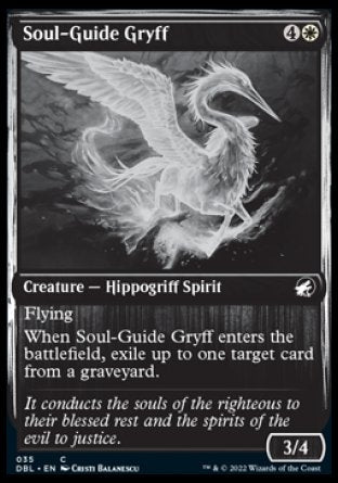(035) Magic The Gathering Innistrad: Double Feature Single: Soul-Guide Gryff Holo Common