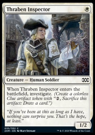 (035/332) Magic The Gathering Double Masters Single: Thraben Inspector  Common