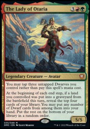 (035) Magic The Gathering Commander: Dominaria United Single: The Lady of Otaria  Mythic