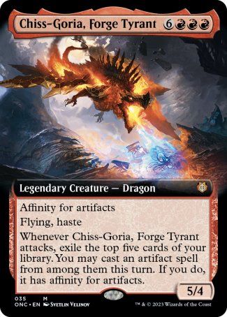 (035) Magic The Gathering Commander: Phyrexia: All Will Be One: Extras Single: Chiss-Goria, Forge Tyrant  Mythic