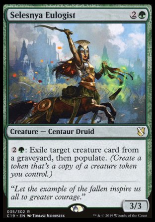 (035) Magic The Gathering Commander 2019 Single: Selesnya Eulogist  Rare