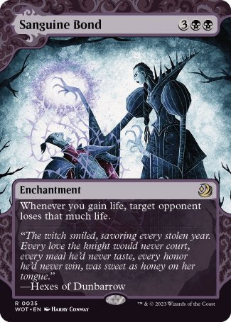 (035) Magic The Gathering Enchanting Tales Single: Sanguine Bond  Rare
