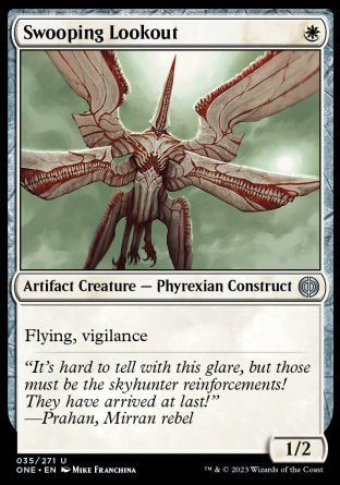 (035) Magic The Gathering Phyrexia: All Will Be One Single: Swooping Lookout Holo Uncommon