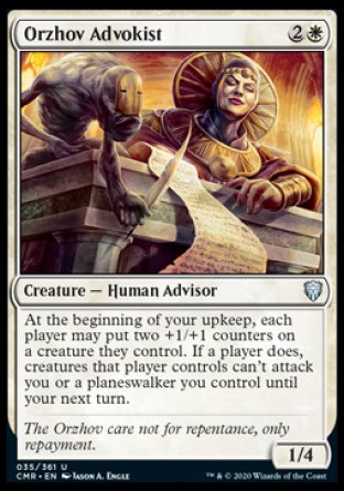 (035/361) Magic The Gathering Commander Legends Single: Orzhov Advokist  Uncommon
