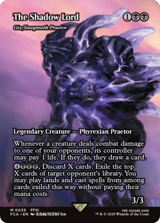 (035) Magic The Gathering Magic: The Gathering - FINAL FANTASY Through the Ages Single: Gix, Yawgmoth Praetor  Mythic