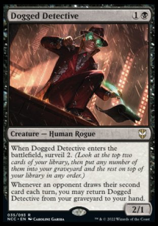 (035) Magic The Gathering Commander: Streets of New Capenna Single: Dogged Detective Holo Rare