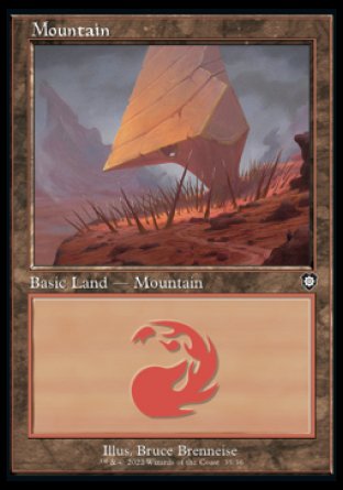 (035) Magic The Gathering Commander: The Brothers' War Single: Mountain (V.1)  Land