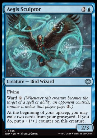 (035) Magic The Gathering Tarkir: Dragonstorm Single: Aegis Sculptor  Uncommon
