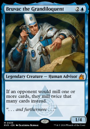 (035) Magic The Gathering Ravnica Remastered Single: Bruvac the Grandiloquent  Mythic