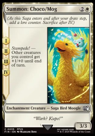 (035) Magic The Gathering Magic: The Gathering - FINAL FANTASY Single: Summon: Choco/Mog Holo Common