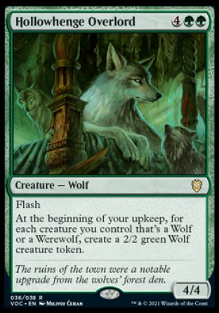 (036) Magic The Gathering Commander: Innistrad: Crimson Vow Single: Hollowhenge Overlord (V.1)  Rare