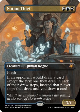 (036) Magic The Gathering Special Guests Single: Notion Thief  Mythic