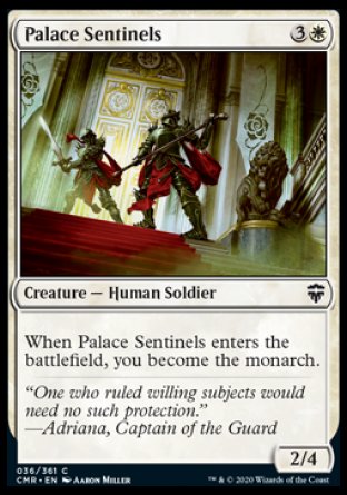 (036/361) Magic The Gathering Commander Legends Single: Palace Sentinels  Common