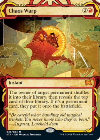 (036) Magic The Gathering Mystical Archive Single: Chaos Warp (V.3)  Mythic